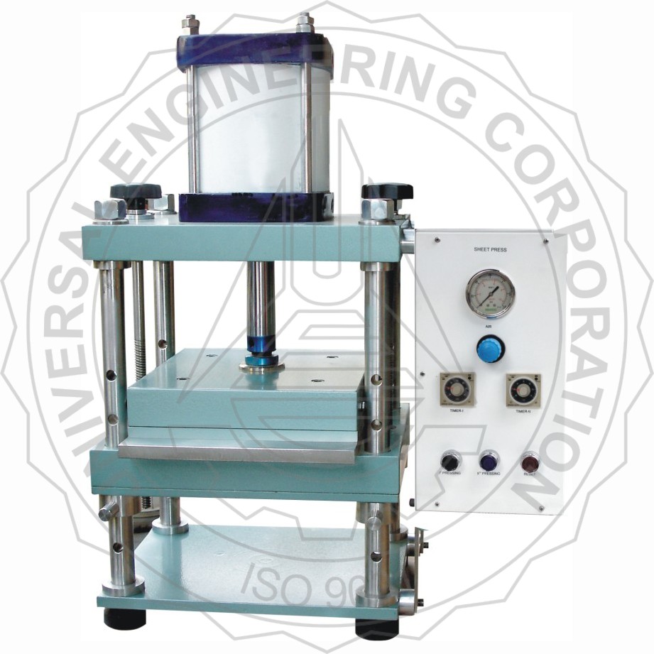 LAB SHEET PRESS WITH TIMER-SQUARE/RECTANGULAR (PNEUMATICALLY CONTROLLED)